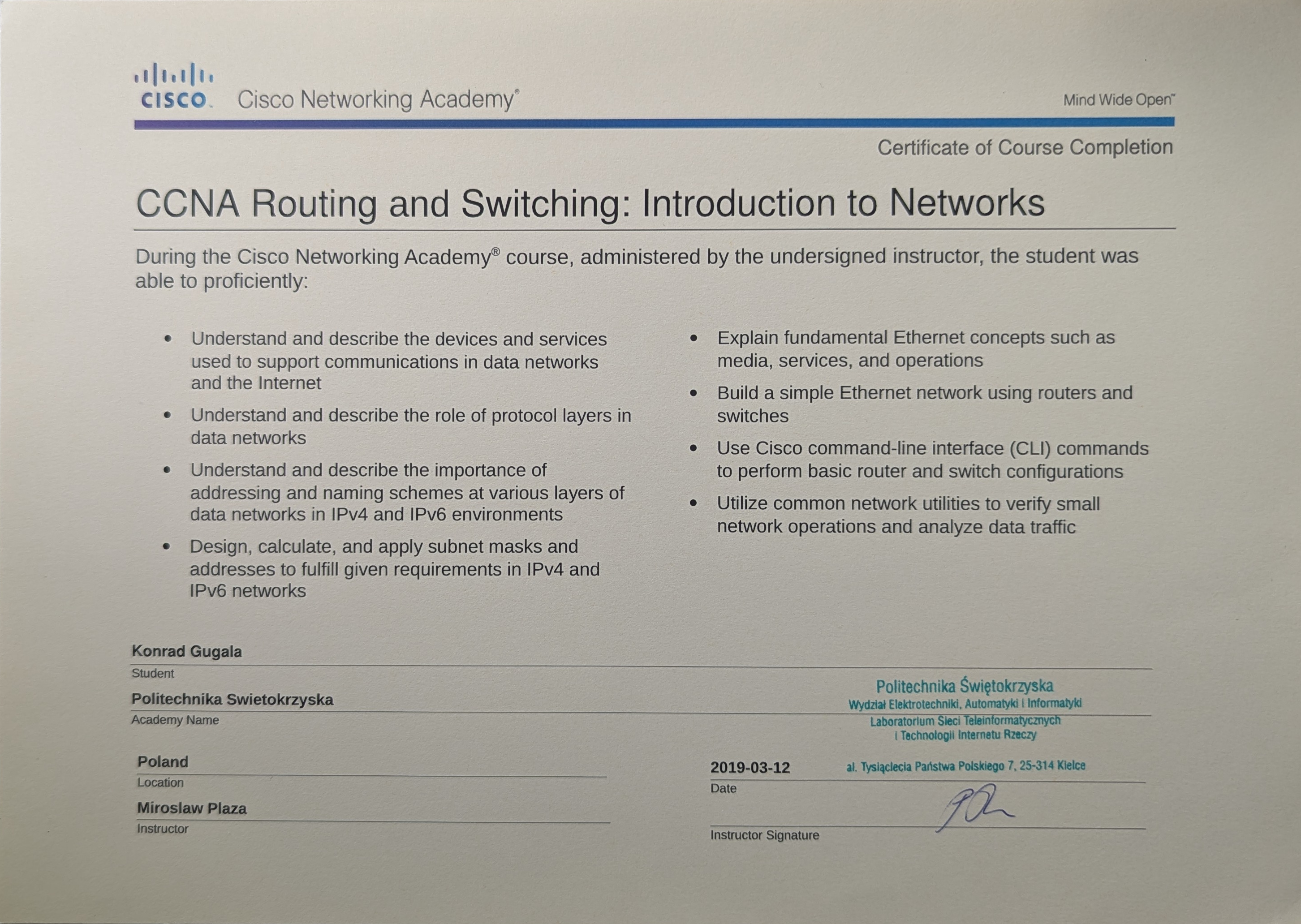 Cisco Networking Academy